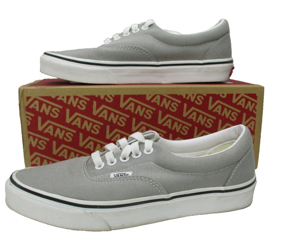 VANS Shoes - Vans Era Gray Drizzle True White Lace Skate Shoes Womens Sz 8